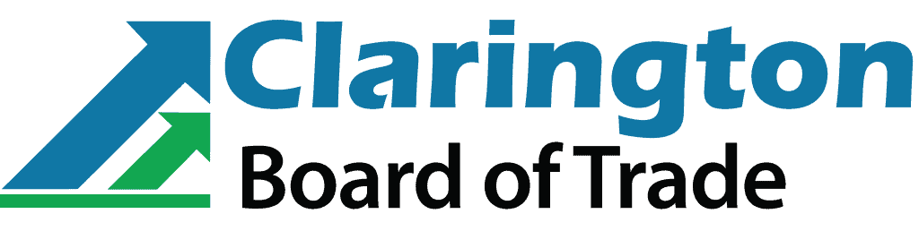 Clarington Board of Trade logo highlighting economic development and local business support in Clarington.