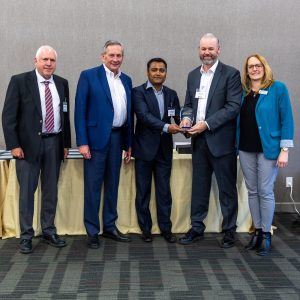 Recognition of excellence at Clarington Board of Trade event.