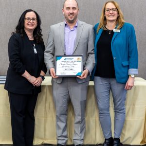 Entrepreneurs recognizing business achievements in Clarington.