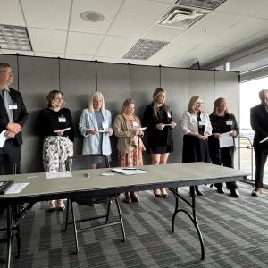 Professional group gathered for network and discussion.