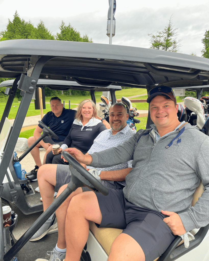 Golf event at Clarington golf course for business networking.