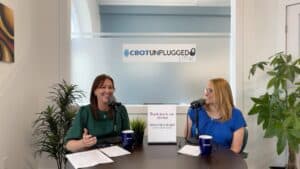 Women entrepreneurs sharing insights at Clarington Board of Trade podcast session.