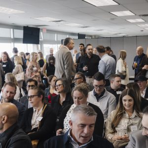 Networking event at Clarington Board of Trade conference room.