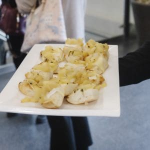 Clarington Board of Trade networking event with food.