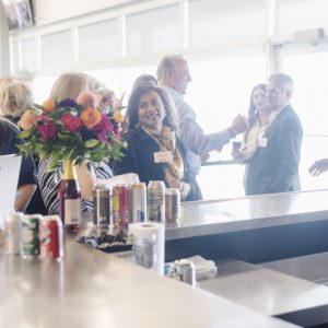 Business networking at Clarington Board of Trade event with professionals.