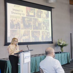 Impact of Showing Up - Clarington Business Meeting.