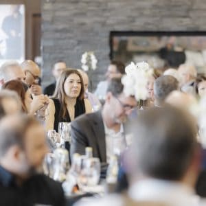 Networking event at Clarington Board of Trade with local business professionals.