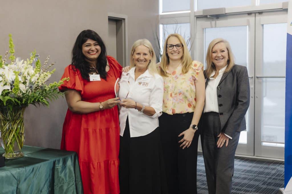Group of women at Clarington Board of Trade event during AGM & Business Awards 2025.