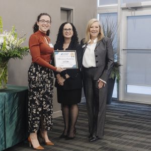 Recognition at Clarington Board of Trade event for business excellence.
