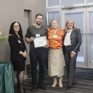 Clarington Board of Trade award ceremony with business leaders.